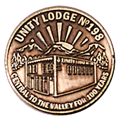 Unity Lodge centennial coin